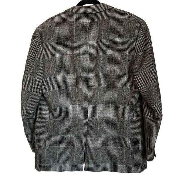 BILL BLASS 100% Camel Hair Men’s Blazer 42R Gray Jacket EUC Dillard’s Plaid Soft - Picture 2 of 16